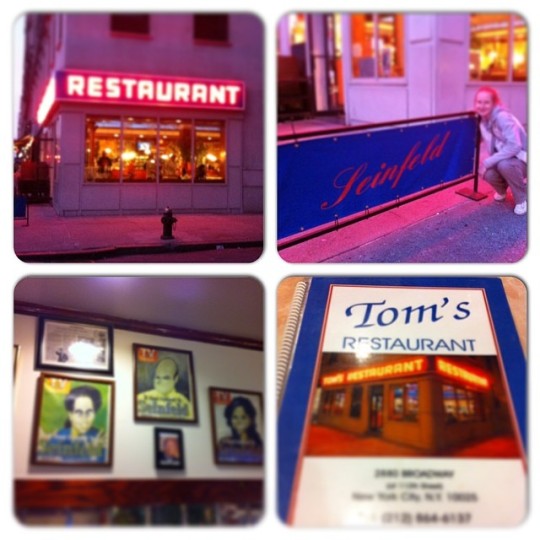 THE highlight of my trip by far (besides being able to spend some much needed time with the besty). A trip to Tom's Diner (aka Monk's Café from Seinfeld). "I'll have the big salad." Dream. Come. True.